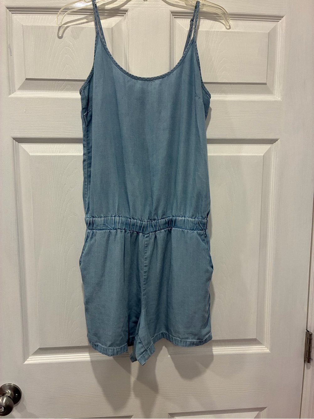 Splendid Light Blue Denim Romper Jumpsuit